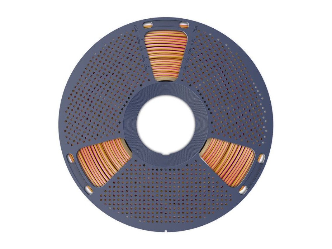 Sunlu PLA+ Silk Tri-Color Filament (red, yellow, and blue)
