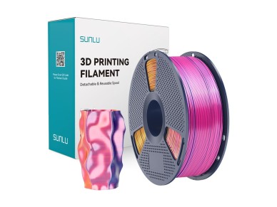 Sunlu PLA+ Silk Tri-Color Filament (red, yellow, and blue) Sunlu PLA+ Silk Tri-Color Filament (red, yellow, and blue)