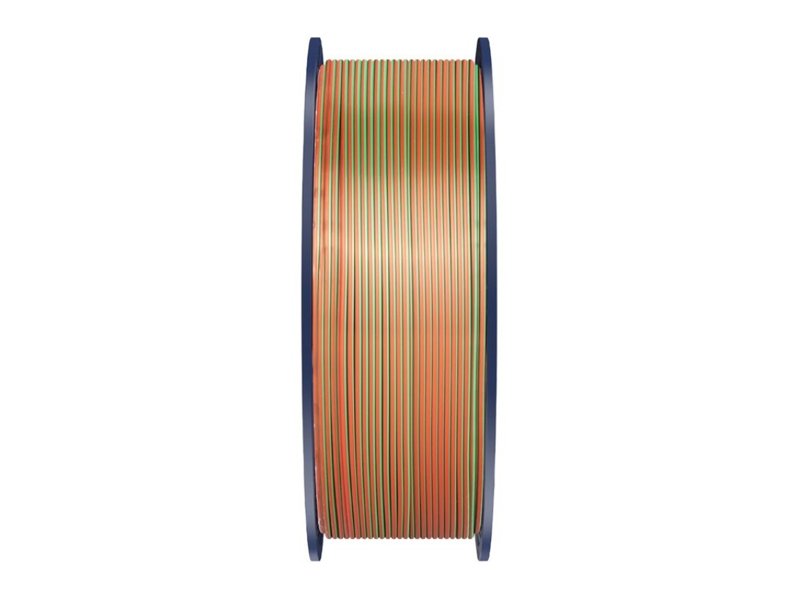 Sunlu PLA+ Silk Tri-Color Filament (orange, blue, and green)