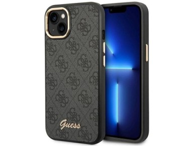 Guess GUHCP14MHG4SHK iPhone 14 Plus 6.7 "black / black hard case 4G Vintage Gold Logo Guess GUHCP14MHG4SHK iPhone 14 Plus 6.7 "black / black hard case 4G Vintage Gold Logo