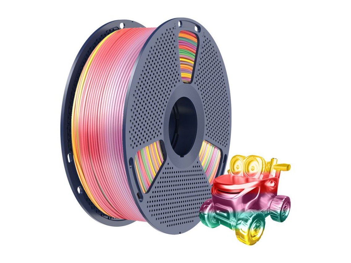 Sunlu PLA+ Silk Filament (Rainbow 01)
