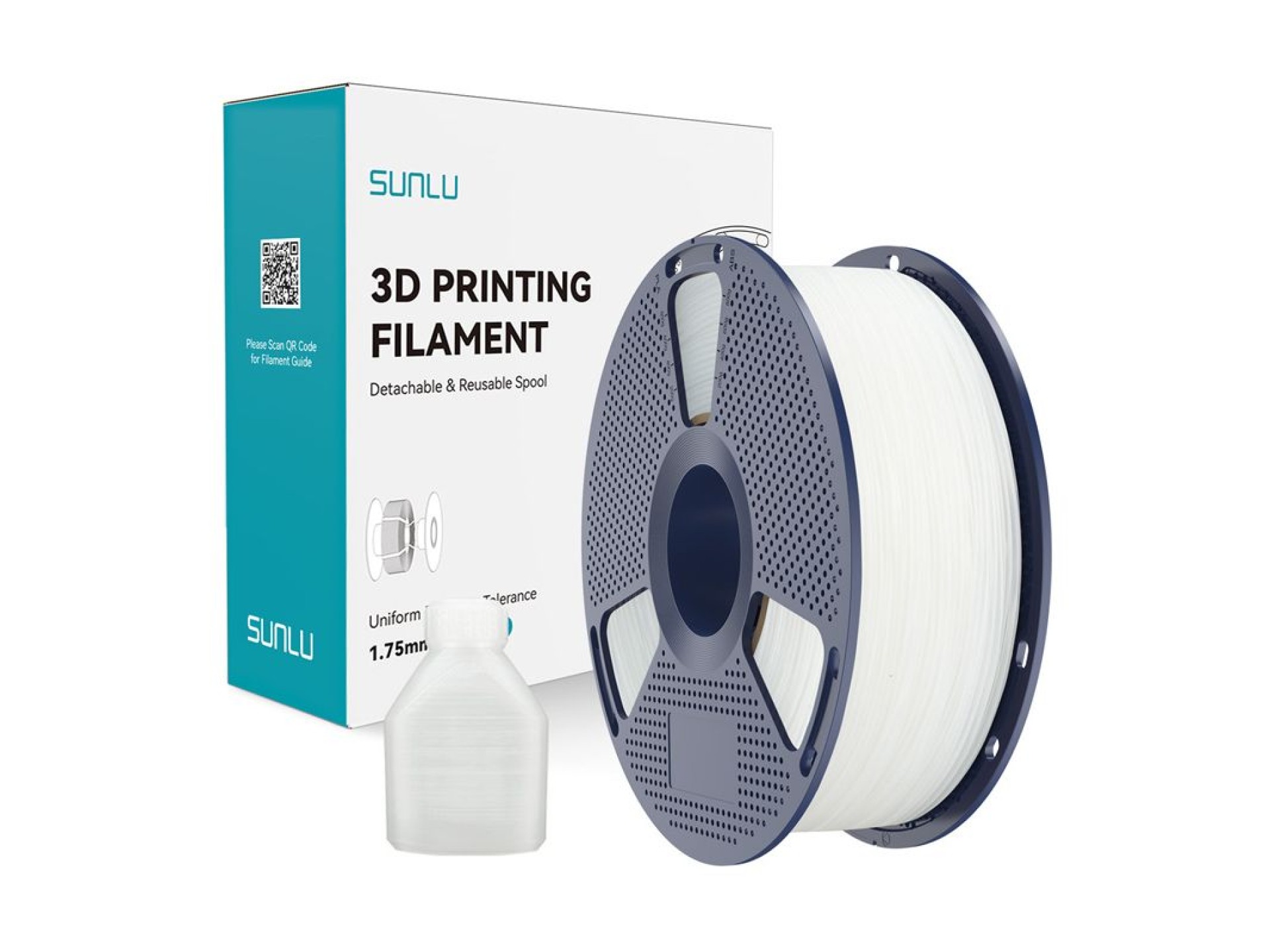 Filamento Sunlu PP (Blanco natural)