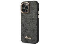 Funda rígida negra Guess GUHCP14XHG4SHK para iPhone 14 Pro Max de 6,7" con logo dorado vintage y 4G Funda rígida negra Guess GUHCP14XHG4SHK para iPhone 14 Pro Max de 6,7" con logo dorado vintage y 4G