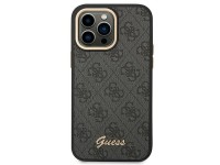 Funda rígida negra Guess GUHCP14XHG4SHK para iPhone 14 Pro Max de 6,7" con logo dorado vintage y 4G Funda rígida negra Guess GUHCP14XHG4SHK para iPhone 14 Pro Max de 6,7" con logo dorado vintage y 4G