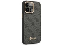 Funda rígida negra Guess GUHCP14XHG4SHK para iPhone 14 Pro Max de 6,7" con logo dorado vintage y 4G Funda rígida negra Guess GUHCP14XHG4SHK para iPhone 14 Pro Max de 6,7" con logo dorado vintage y 4G