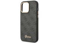 Funda rígida negra Guess GUHCP14XHG4SHK para iPhone 14 Pro Max de 6,7" con logo dorado vintage y 4G Funda rígida negra Guess GUHCP14XHG4SHK para iPhone 14 Pro Max de 6,7" con logo dorado vintage y 4G