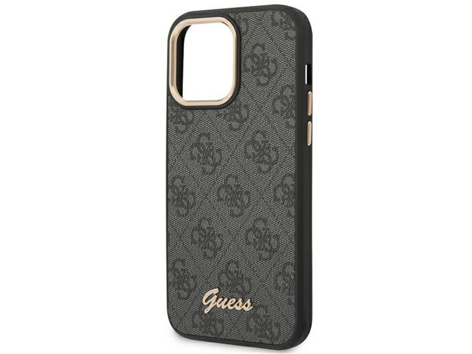 Funda rígida negra Guess GUHCP14XHG4SHK para iPhone 14 Pro Max de 6,7