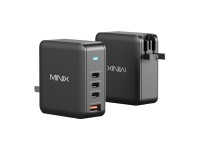 Minix P165 GaN Wall Charger with 3x USB-C and 1x USB-A Ports Minix P165 GaN Wall Charger with 3x USB-C and 1x USB-A Ports