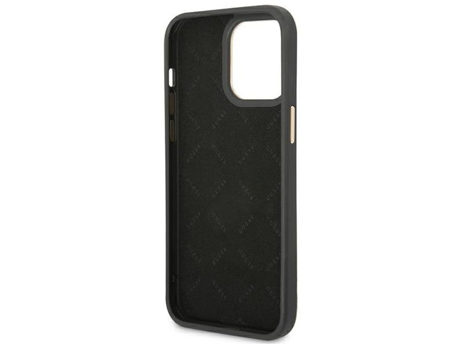 Funda rígida negra Guess GUHCP14XHG4SHK para iPhone 14 Pro Max de 6,7