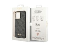 Funda rígida negra Guess GUHCP14XHG4SHK para iPhone 14 Pro Max de 6,7" con logo dorado vintage y 4G Funda rígida negra Guess GUHCP14XHG4SHK para iPhone 14 Pro Max de 6,7" con logo dorado vintage y 4G