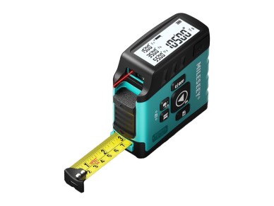Mileseey DT20 Laser Distance Measurer with a 40-meter measuring tape