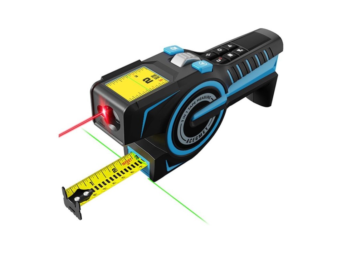 Mileseey DTX 10 Laser Distance Measurer with a 100-meter measuring tape