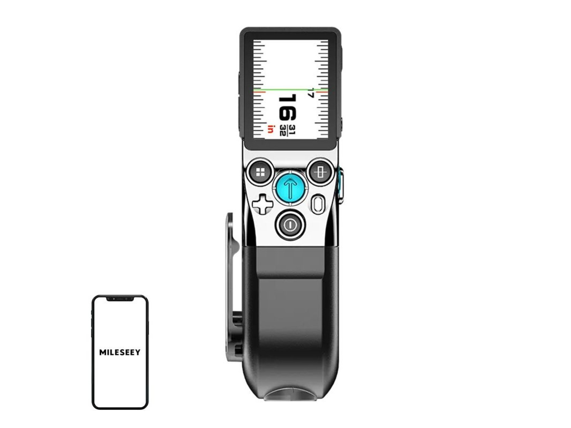 Mileseey XTAPE1 Laser Distance Meter with a 100-meter measuring tape