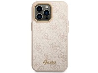 Capa Guess 4G Vintage Gold Logo para iPhone 14 Pro - rosa Capa Guess 4G Vintage Gold Logo para iPhone 14 Pro - rosa