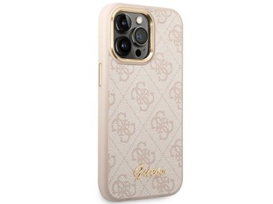 Funda Guess 4G Vintage Gold Logo para iPhone 14 Pro - rosa Funda Guess 4G Vintage Gold Logo para iPhone 14 Pro - rosa