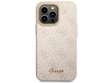 Guess 4G Vintage Gold Logo case for iPhone 14 Pro Max - pink Guess 4G Vintage Gold Logo case for iPhone 14 Pro Max - pink