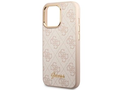 Guess 4G Vintage Gold Logo case for iPhone 14 Pro Max - pink Guess 4G Vintage Gold Logo case for iPhone 14 Pro Max - pink