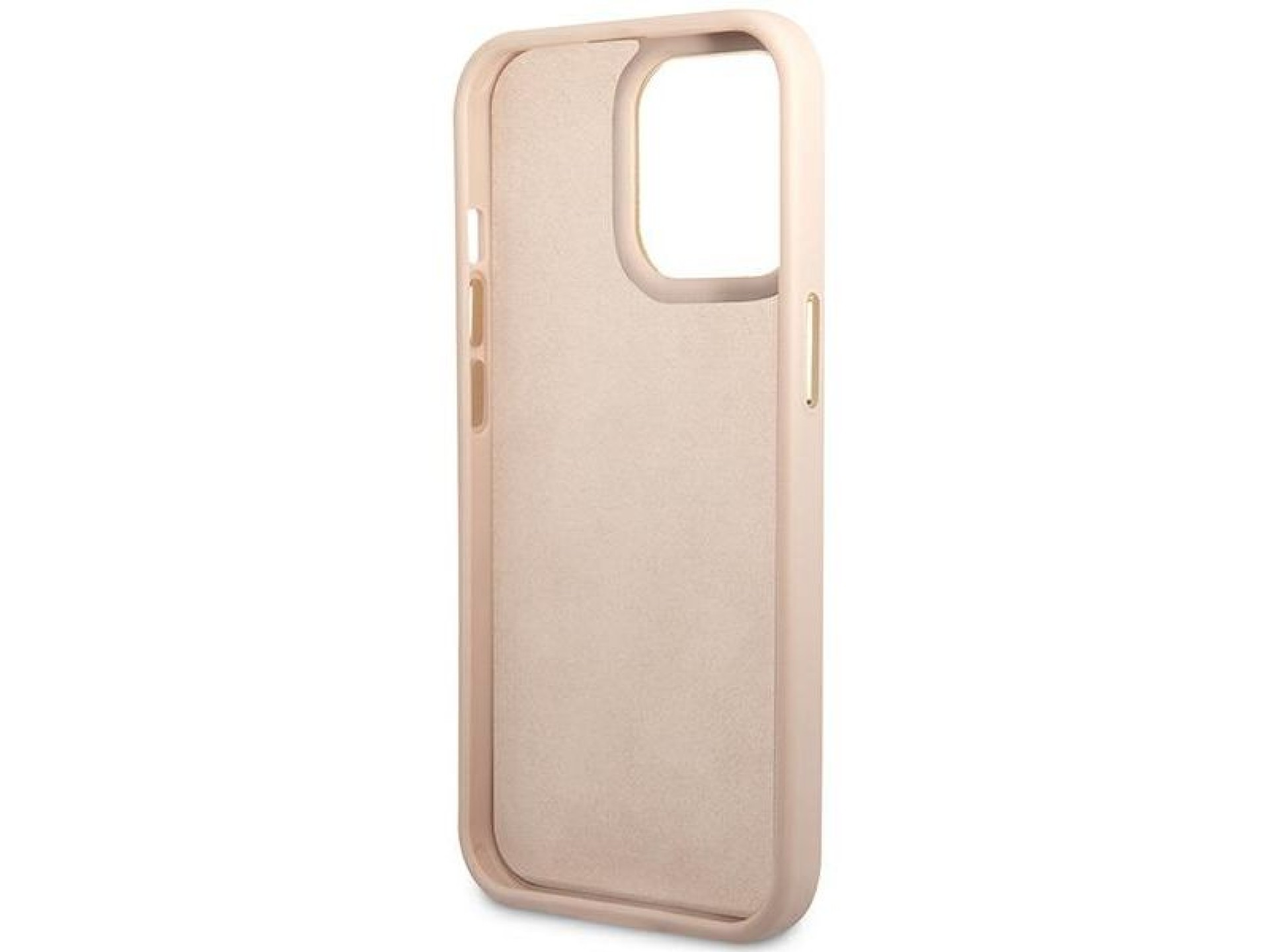 Guess 4G Vintage Gold Logo case for iPhone 14 Pro Max - pink