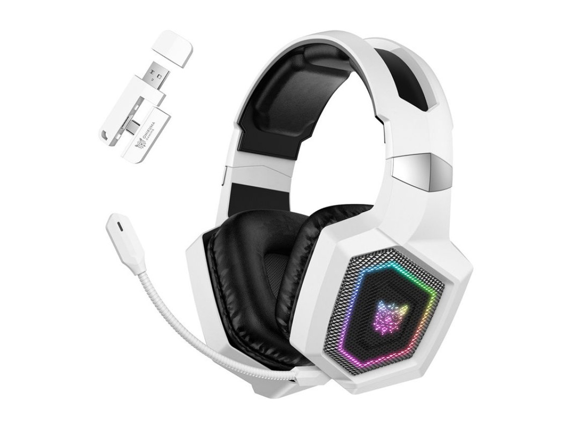 Fones de ouvido para jogos ONIKUMA GT806 (branco)