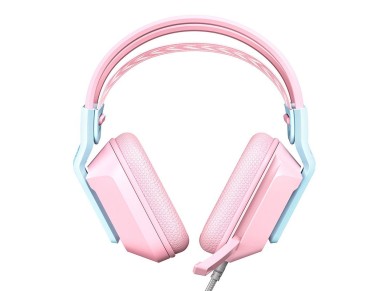 Fones de ouvido gamer ONIKUMA X13 (rosa)