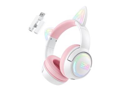 Fones de ouvido para jogos ONIKUMA GT838 (rosa)