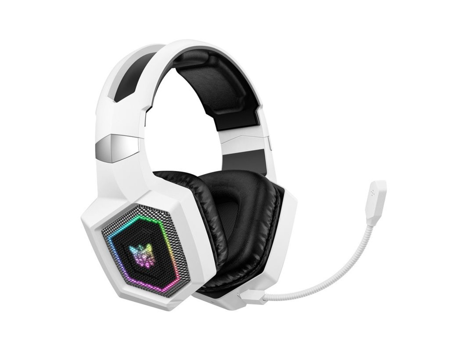 Fones de ouvido para jogos ONIKUMA GT806 (branco)