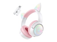 Fones de ouvido para jogos ONIKUMA GT838 (rosa)