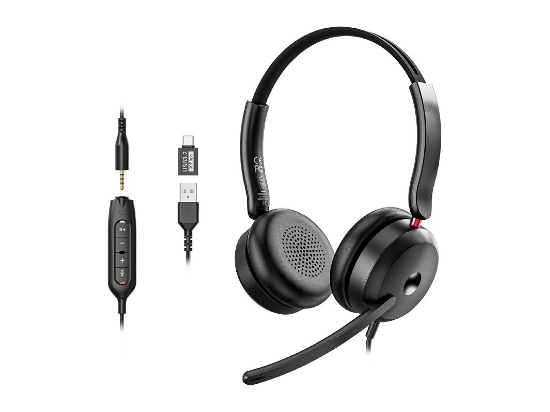 Fones de ouvido para jogos ONIKUMA X81 (pretos)