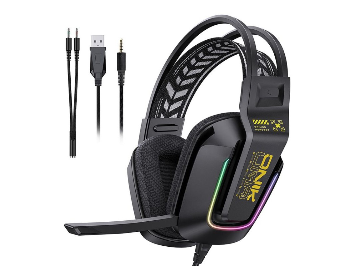 Fones de ouvido para jogos ONIKUMA X13 (preto)