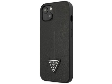 Guess GUHCP14MPSATLK iPhone 14 Plus 6,7 "black / black hardcase SaffianoTriangle Logo Guess GUHCP14MPSATLK iPhone 14 Plus 6,7 "black / black hardcase SaffianoTriangle Logo