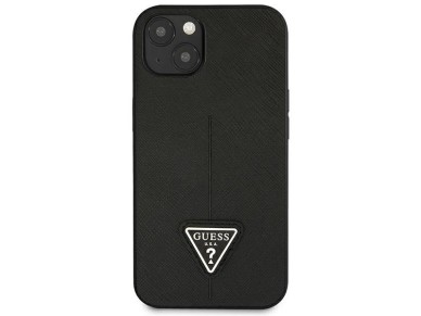 Guess GUHCP14MPSATLK iPhone 14 Plus 6,7 "black / black hardcase SaffianoTriangle Logo Guess GUHCP14MPSATLK iPhone 14 Plus 6,7 "black / black hardcase SaffianoTriangle Logo