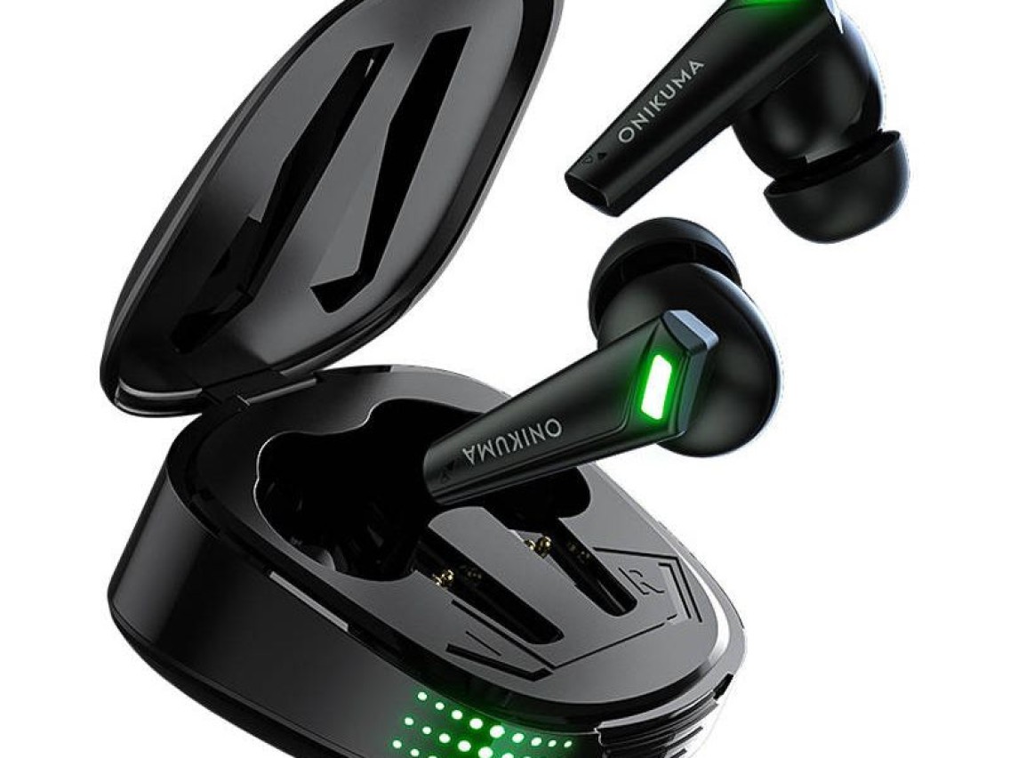 Fones de ouvido sem fio TWS ONIKUMA T308 pretos