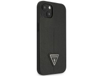 Funda Guess GUHCP14MPSATLK para iPhone 14 Plus de 6,7" negra / carcasa rígida negra con logo triangu Funda Guess GUHCP14MPSATLK para iPhone 14 Plus de 6,7" negra / carcasa rígida negra con logo triangu