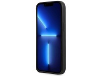 Funda Guess GUHCP14MPSATLK para iPhone 14 Plus de 6,7" negra / carcasa rígida negra con logo triangu Funda Guess GUHCP14MPSATLK para iPhone 14 Plus de 6,7" negra / carcasa rígida negra con logo triangu