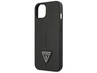 Funda Guess GUHCP14MPSATLK para iPhone 14 Plus de 6,7" negra / carcasa rígida negra con logo triangu Funda Guess GUHCP14MPSATLK para iPhone 14 Plus de 6,7" negra / carcasa rígida negra con logo triangu