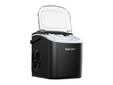 M�quina de gelo Euhomy IM001, 1,2 l, 12 kg (preta)