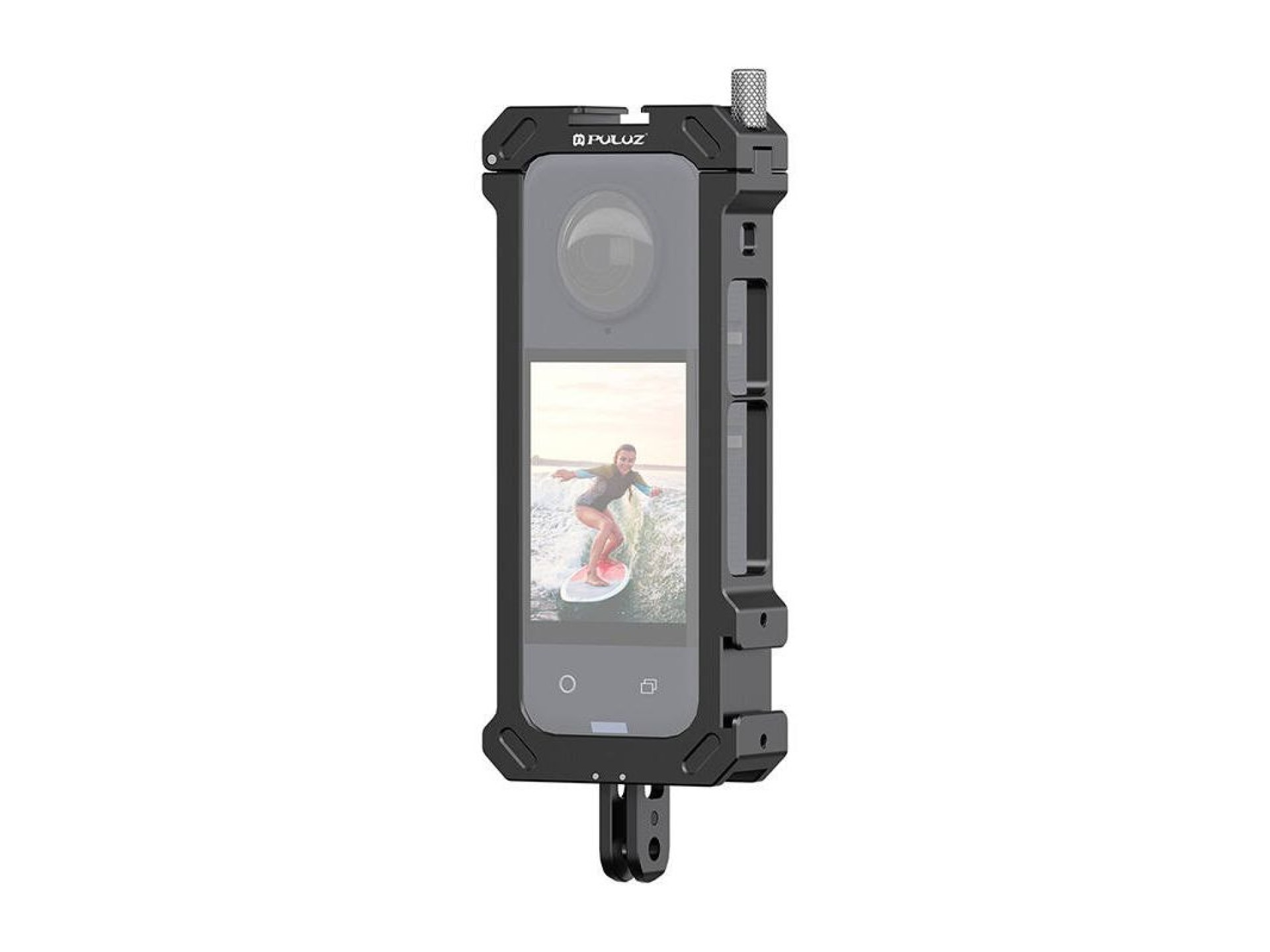 Gaiola protetora metálica PULUZ com adaptador para tripé para Insta360 X4