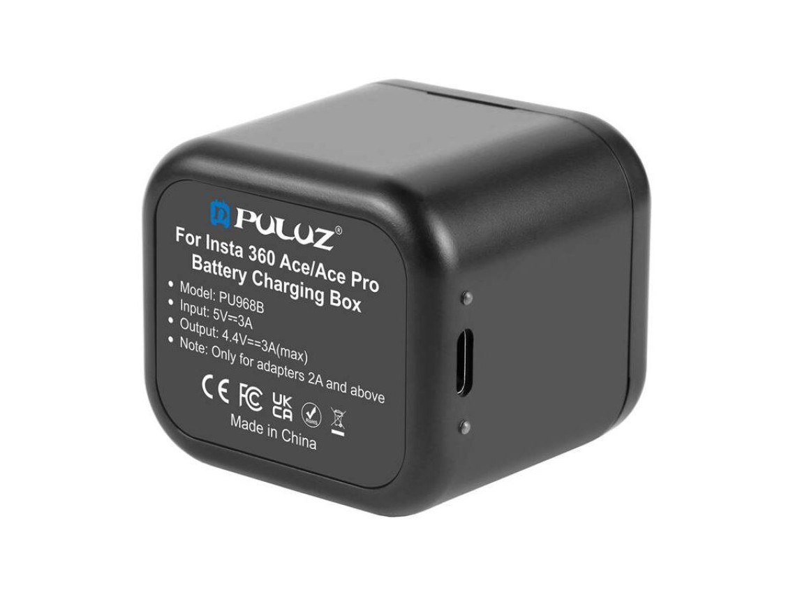 Cargador + estuche para tarjeta de memoria PULUZ para Insta360 Ace / Ace Pro / Ace Pro 2