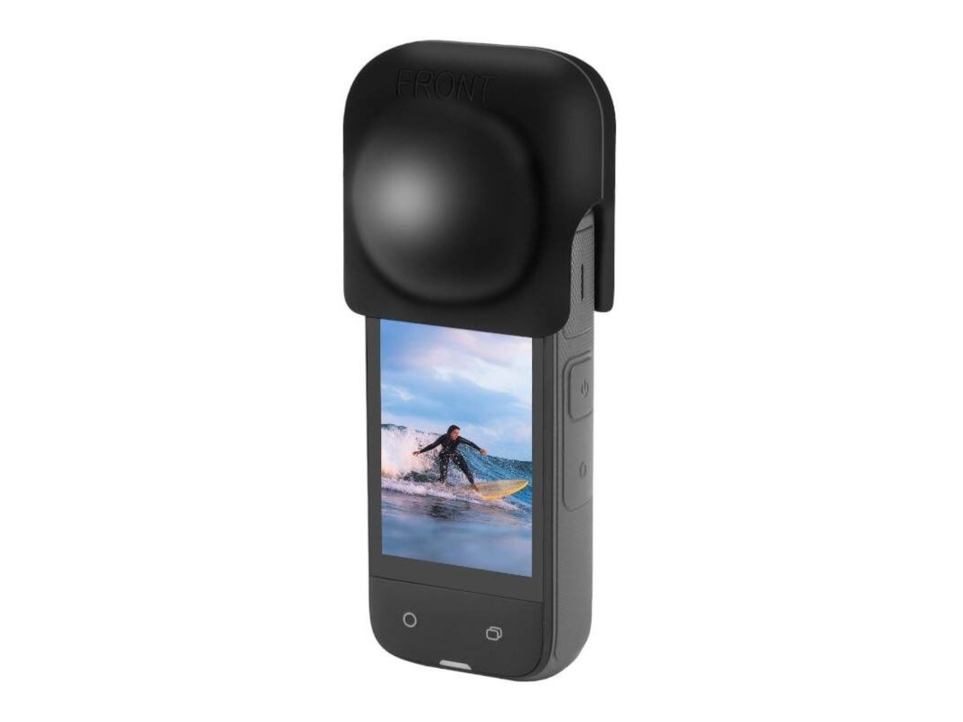 Capa de lente de silicone PULUZ para Insta360 X4 / X5 (preta)