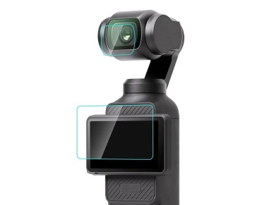 Pel�cula protetora de vidro temperado para lente e tela do DJI OSMO Pocket 3