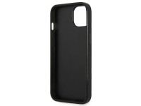 Guess GUHCP14MPSATLG iPhone 14 Plus 6.7 "prata / capa rígida prateada Saffiano com logotipo triangul Guess GUHCP14MPSATLG iPhone 14 Plus 6.7 "prata / capa rígida prateada Saffiano com logotipo triangul