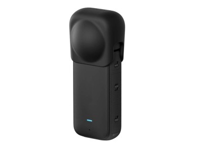 Silicone protective lens cover Puluz for Insta360 X3 (black)