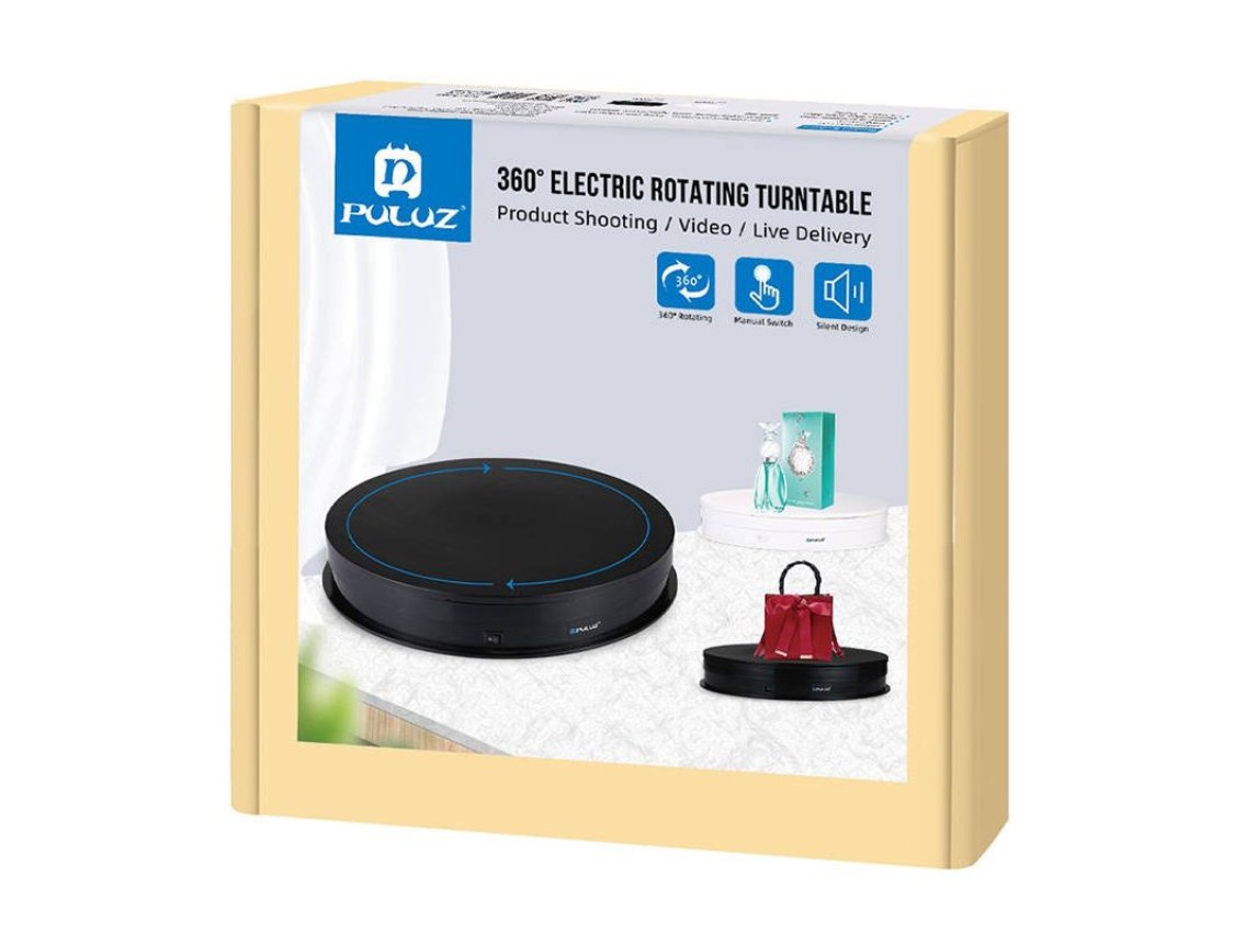 Electric Rotating Turntable Display Puluz 30cm USB (black)