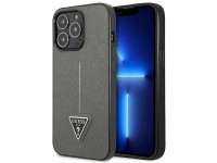 Guess GUHCP14XPSATLG iPhone 14 Pro Max 6.7 "silver / silver hardcase SaffianoTriangle Logo Guess GUHCP14XPSATLG iPhone 14 Pro Max 6.7 "silver / silver hardcase SaffianoTriangle Logo
