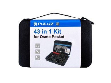 Conjunto de 43 acess�rios Puluz para c�meras esportivas (incluindo Osmo Action 5 Pro, Ace Pro 2) PKT