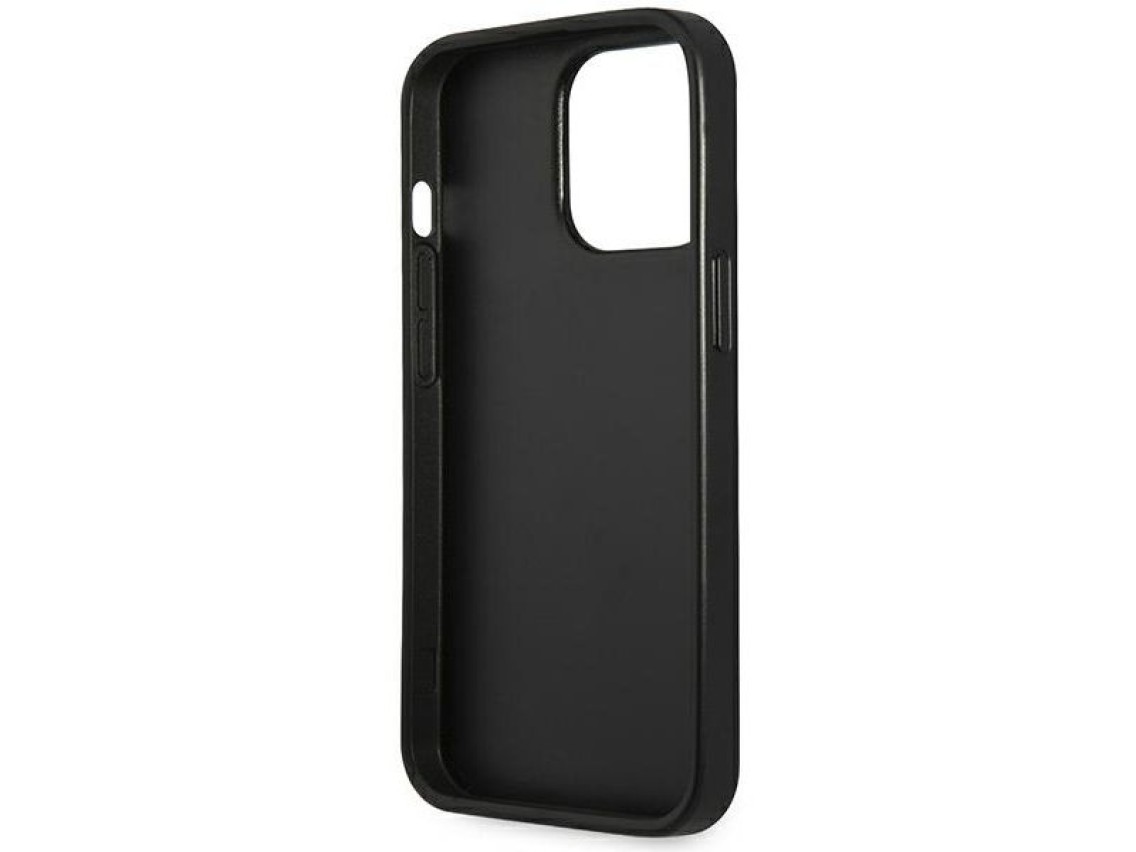 Guess GUHCP14XPSATLG iPhone 14 Pro Max 6.7 "silver / silver hardcase SaffianoTriangle Logo