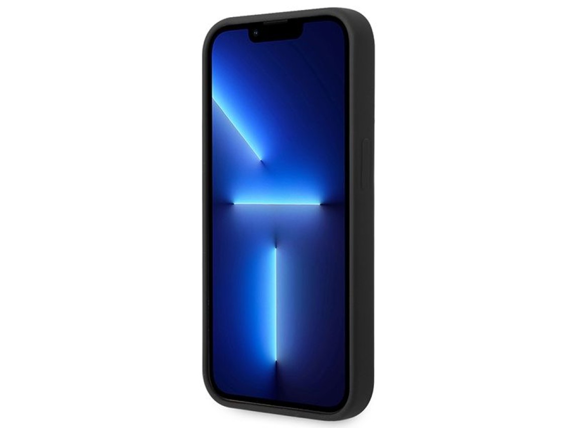 Guess GUHCP14XSLTGK iPhone 14 Pro Max 6.7" black/black hardcase Silicone Triangle