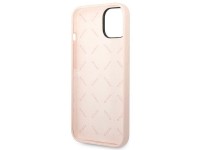 Capa rígida de silicone triangular rosa/rosa Guess GUHCP14MSLTGP para iPhone 14 Plus de 6,7". Capa rígida de silicone triangular rosa/rosa Guess GUHCP14MSLTGP para iPhone 14 Plus de 6,7".