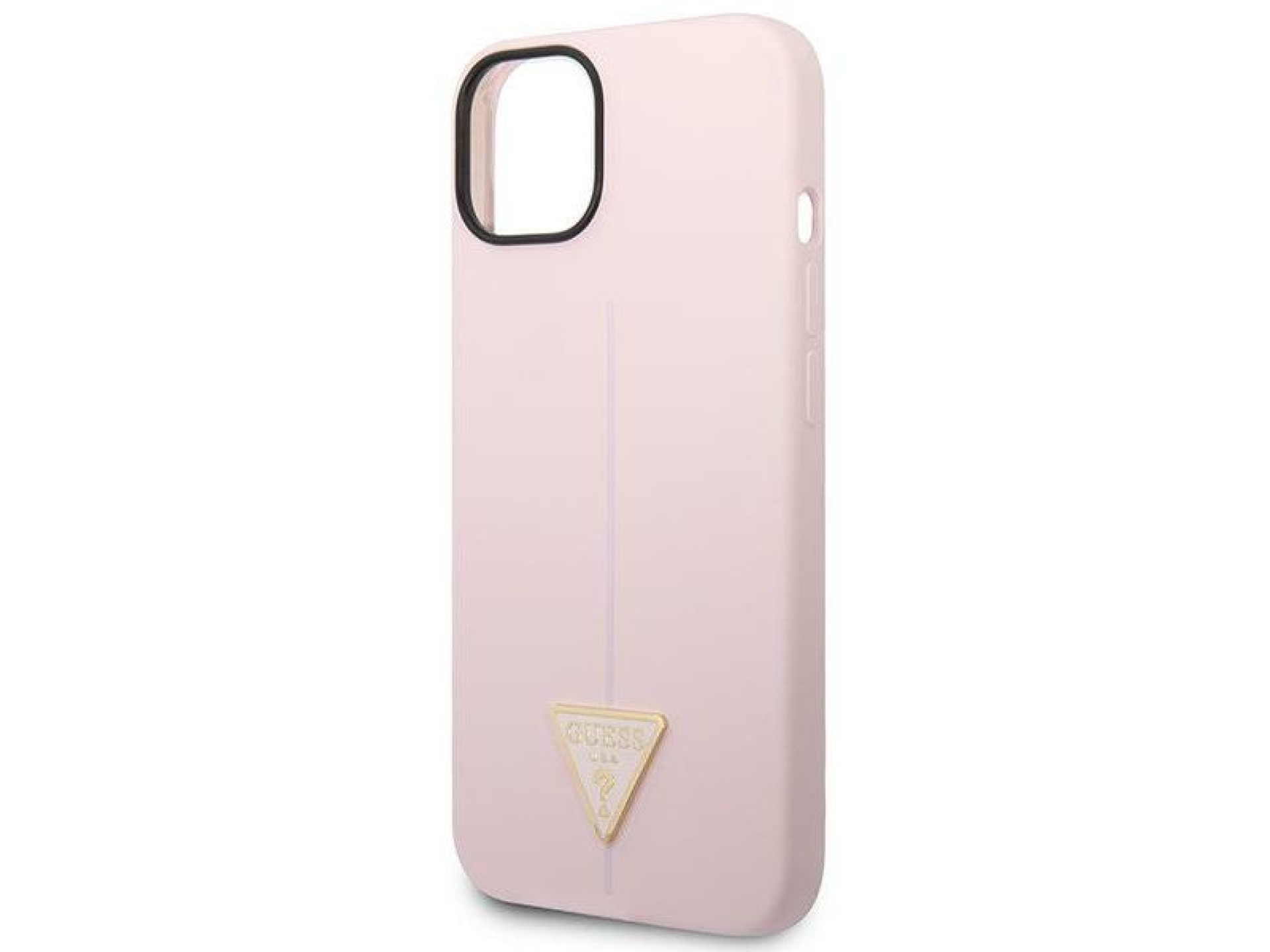Funda triangular de silicona Guess para iPhone 14 de 6,1
