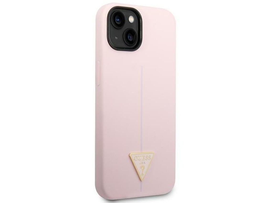 Capa Guess GUHCP14MSLTGU para iPhone 14 Plus 6.7" roxa / capa r�gida roxa de silicone triangular